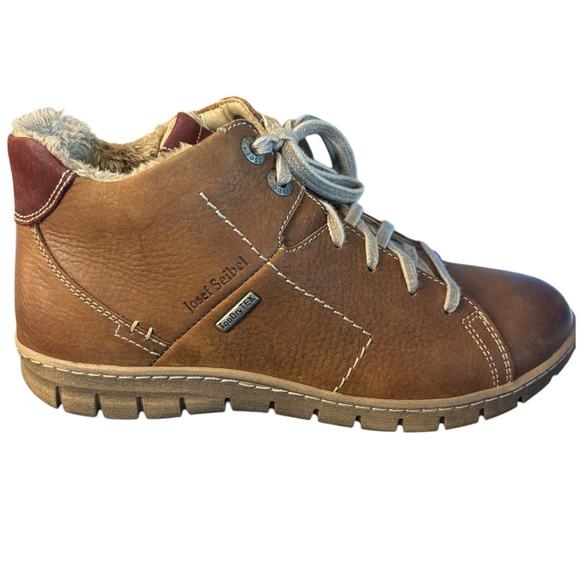 Josef Seibel Shoes - NEW Josef Seibel Steffi Brown Ankle Boot Women's Size 6 -6.5 Fuzzy Inside 37 EU